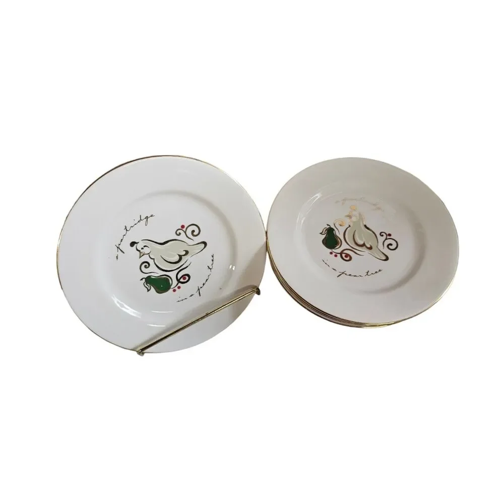 Pier 1 Plate 12 Days Of Christmas Partridge In A‎ Pear Tree